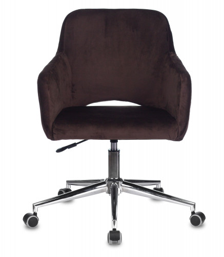 Кресло Бюрократ CH-380SL мокко Italia 6 крестов. металл хром