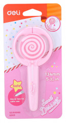 Ножницы Deli E6069 Lollipop детские 134мм сталь ассорти блистер