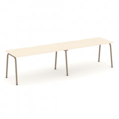 Estetica Рабочая станция на 2 места ES.RS-2.4-VK Сатин/Латте металл 3160*730*750