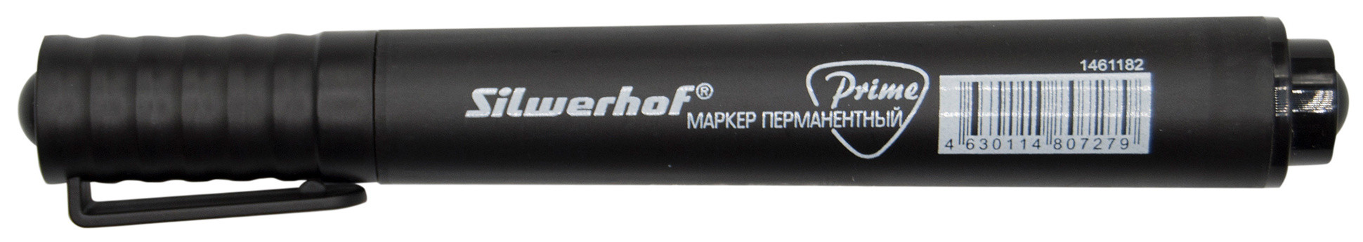 Маркер перманентный Silwerhof Prime скошенный пиш. наконечник 2-5мм черный картон