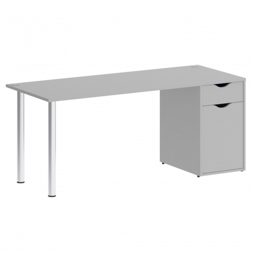 Home Office Стол письменный VR.SP-3-178.1 Серый/Хром опоры 1780*720*750