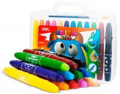 Гелевые мелки Deli EC20504 Color Kids 12цв. пласт.сум.