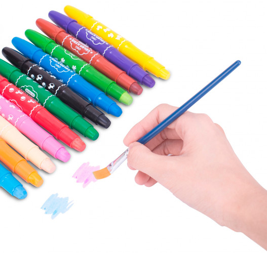 Гелевые мелки Deli EC20504 Color Kids 12цв. пласт.сум.