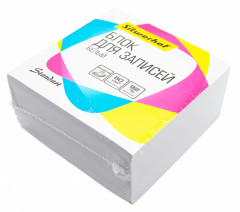 Блок для записей бумажный Silwerhof Стандарт 701019 90х90х45мм 80г/м2 92% белый