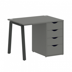 Home Office Стол письменный VR.SP-3-98.4.A Металлик/Антрацит металл 980*720*750