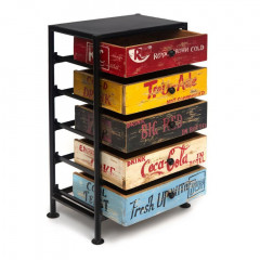 Комод Secret de Maison 7-UP (mod. О-258), дерево манго/металл, 51х38х92см, черный pin up