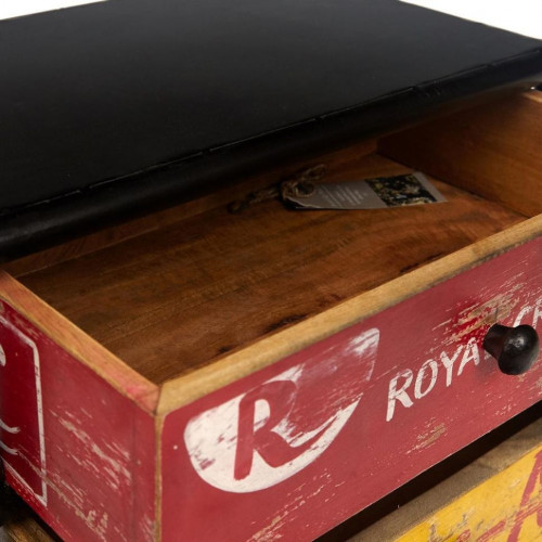 Комод Secret de Maison 7-UP (mod. О-258), дерево манго/металл, 51х38х92см, черный pin up