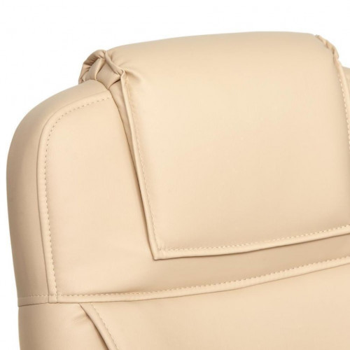 Кресло BERGAMO (хром), кож/зам, бежевый, 36-34