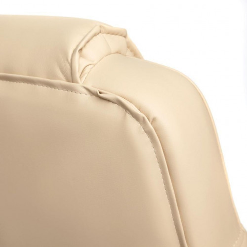 Кресло BERGAMO (хром), кож/зам, бежевый, 36-34