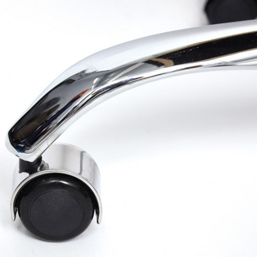 Кресло BERGAMO (хром), кож/зам, бежевый, 36-34