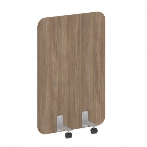 R-line Перегородка на металлических опорах, на роликах DP.R-80-120 Дуб аризона/Серый металл 800*18*1200