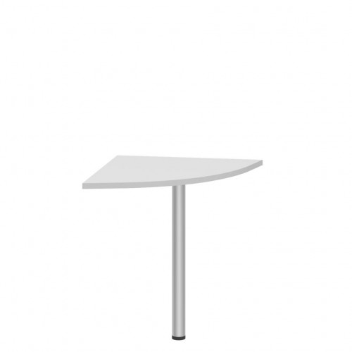 Угловой элемент с опорой XKD 700.1 Белый/Алюминий 700х700х750