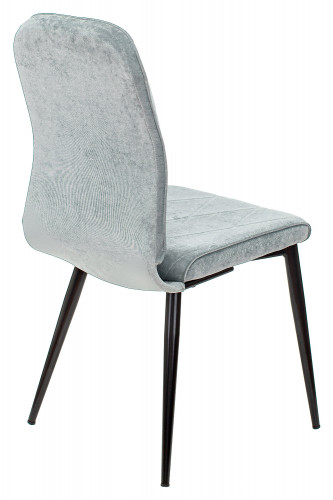 Стул для кухни Бюрократ KF-3 серо-голубой Light 28 металл черный на ножках (KF-3/LT28)