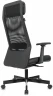 Кресло руководителя Бюрократ T-995 черный TW-01 эко.кожа/сетка с подголов. крестов. металл черный