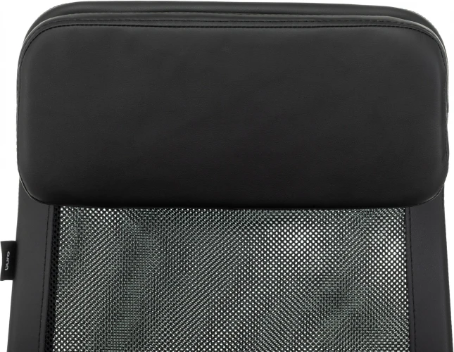 Кресло руководителя Бюрократ T-995 черный TW-01 эко.кожа/сетка с подголов. крестов. металл черный