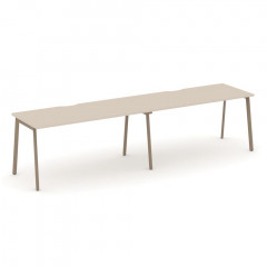 Estetica Рабочая станция на 2 места ES.RS-2.4-VP Капучино/Латте металл 3160*730*750