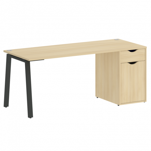 Home Office Стол письменный VR.SP-3-178.1.A Акация/Антрацит металл 1780*720*750