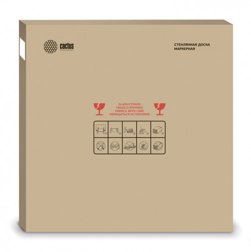 Доска стеклянная Cactus CS-GBD-120x150-TR стеклянная прозрачный 120x150см стекло