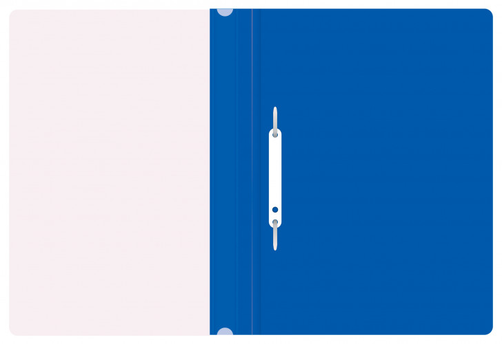 Папка-скоросшиватель Buro -PSE20BU/BLUE A4 прозрач.верх.лист пластик синий 0.11/0.13