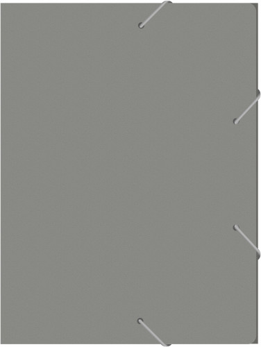 Папка-короб на резинке Бюрократ -BA40/07GREY пластик 0.7мм корешок 40мм A4 серый