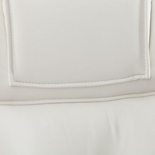 Кресло BERGAMO (хром), кож/зам, белый, 36-01