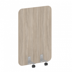 R-line Перегородка на металлических опорах, на роликах DP.R-80-120 Дуб аттик/Серый металл 800*18*1200