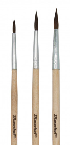 Набор кистей Silwerhof Веселые друзья (наб.3шт) пони круг.№2,4,6 дерев.ручка