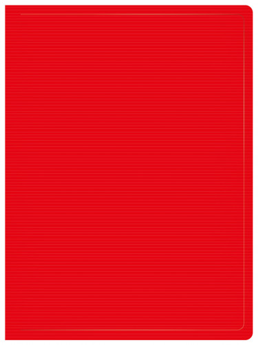 Папка с 100 прозр.вклад. Бюрократ DeLuxe DLVBOX100RED A4 пластик 0.7мм красный в коробе