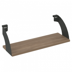 Навесные полки. Кронштейны+ЛДСП полка 600мм MAN-41-6 Дуб аризона/Антрацит металл 600*220*200