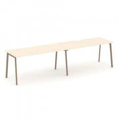 Estetica Рабочая станция на 2 места ES.RS-2.4-VP Сатин/Латте металл 3160*730*750