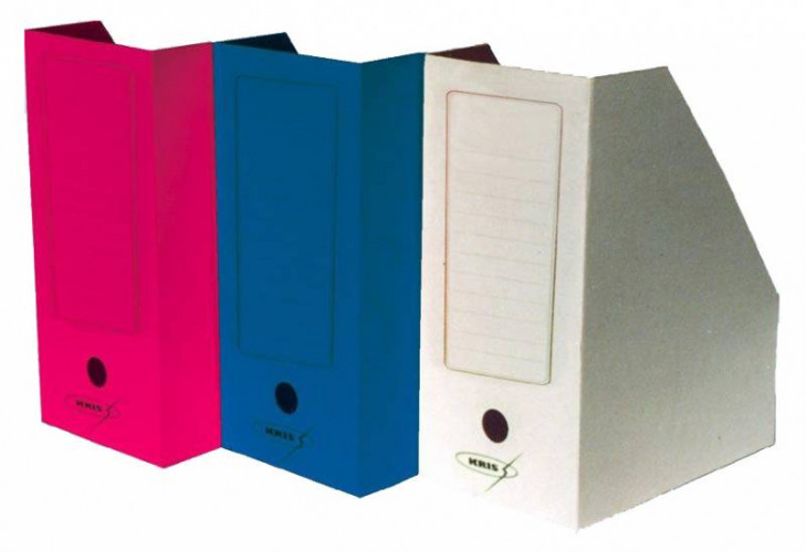 Лоток вертикальный Бюрократ KNA-150 микрогофрокартон корешок 150мм A4 325x250x150мм ассорти