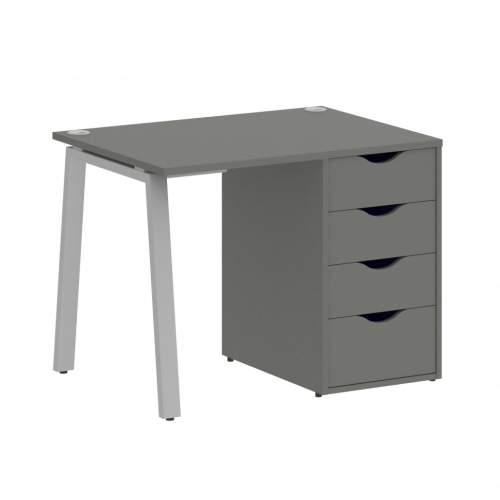Home Office Стол письменный VR.SP-3-98.4.A Металлик/Серый металл 980*720*750