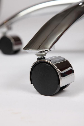 Кресло BERGAMO (хром), кож/зам, коричневый, 2 TONE