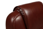 Кресло BERGAMO (хром), кож/зам, коричневый, 2 TONE