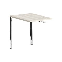 Брифинг приставка XGB 860.1 Сосна Эдмонт/Нержавейка полированная 800х600х750 XTEN GLOSS