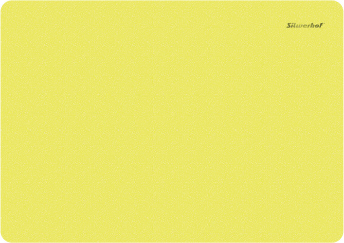 Доска для лепки Silwerhof 957007 Neon прямоугольная A4 пластик 1мм желтый