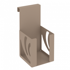 Навесной лоток для бумажных блоков MAN-03 Мокко металл 100*120*200