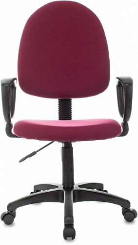 Кресло Бюрократ ПРЕСТИЖ бордовый 12-262 крестов. пластик