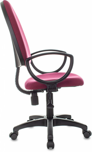 Кресло Бюрократ ПРЕСТИЖ бордовый 12-262 крестов. пластик