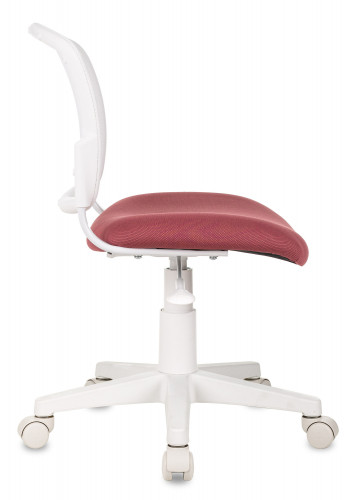 Кресло детское Бюрократ CH-W296NX белый TW-15 сиденье розовый 26-31 сетка/ткань крестов. пластик пластик белый