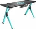 Стол игровой GMNG GG-TB101 столешница ЛДСП карбон каркас голубой 140х60см
