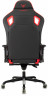 Кресло игровое Knight Titan черный/красный ромбик эко.кожа с подголов. крестов. металл