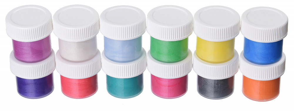 Гуашь Silwerhof 962083-12 Цветландия перламутровые 12цв. бан. 15мл. картон.кор.