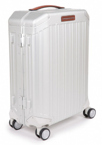 Чемодан Piquadro ALU (BV4425ALU/GRCU) 40x54x20см 37л. 4.3кг. алюминий/натур.кожа серый