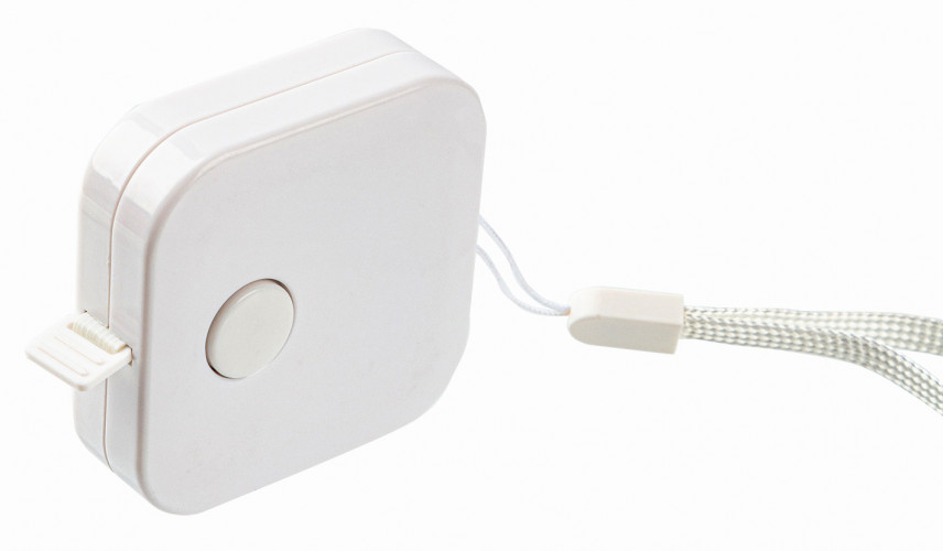 Рулетка канцелярская Deli E79650WHITE 1500мм белый пластик (упак.:1шт)