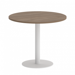 Home Office Стол круглый VR.SP-5-90.1 Дуб аризона/Белый металл 900*900*753
