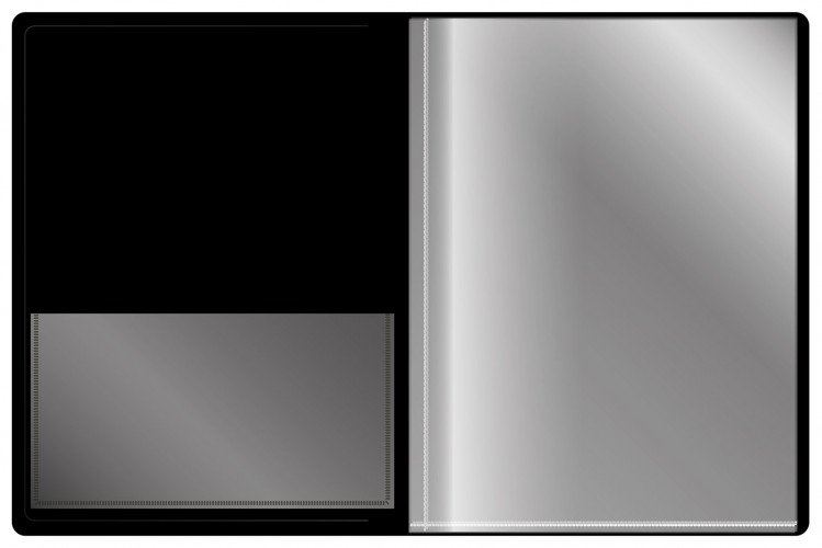 Папка с 20 прозр.вклад. Silwerhof Perlen 292921-75 A4 0.8мм карман зеленый металлик