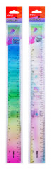 Линейка Deli EH654 пластик дл.30см ассорти