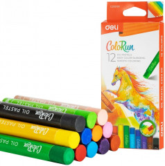 Масляная пастель Deli ColoRun EC20200 12цв. картон.кор./европод.