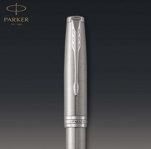 Ручка роллер Parker Sonnet Core T526 (CW1931511) Stainless Steel CT M черн. черн. подар.кор.